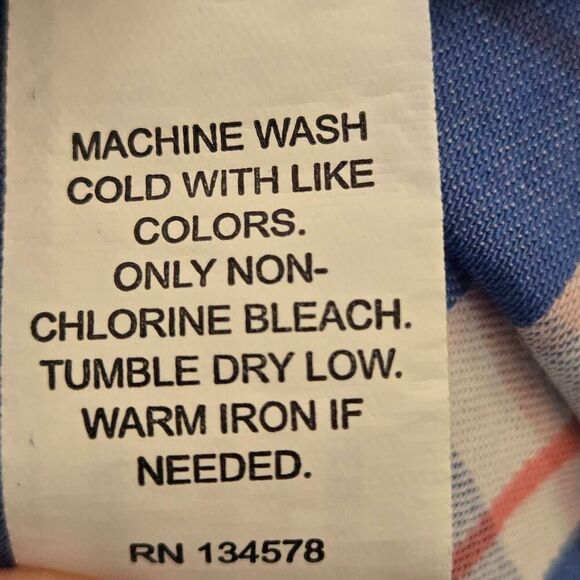 Vineyard Vines Mens Plaid Cotton Button Down Whale Shirt Multicolor Large - Picture 5 of 7